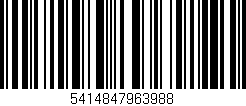 Código de barras (EAN, GTIN, SKU, ISBN): '5414847963988'