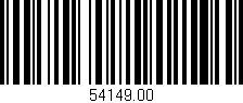 Código de barras (EAN, GTIN, SKU, ISBN): '54149.00'