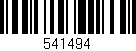 Código de barras (EAN, GTIN, SKU, ISBN): '541494'