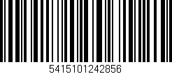 Código de barras (EAN, GTIN, SKU, ISBN): '5415101242856'
