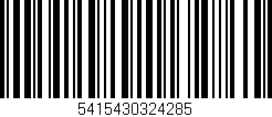 Código de barras (EAN, GTIN, SKU, ISBN): '5415430324285'