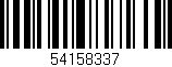 Código de barras (EAN, GTIN, SKU, ISBN): '54158337'