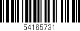 Código de barras (EAN, GTIN, SKU, ISBN): '54165731'