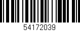 Código de barras (EAN, GTIN, SKU, ISBN): '54172039'