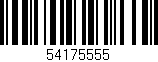 Código de barras (EAN, GTIN, SKU, ISBN): '54175555'