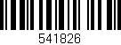 Código de barras (EAN, GTIN, SKU, ISBN): '541826'