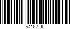 Código de barras (EAN, GTIN, SKU, ISBN): '54187.00'