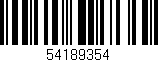 Código de barras (EAN, GTIN, SKU, ISBN): '54189354'