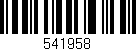 Código de barras (EAN, GTIN, SKU, ISBN): '541958'