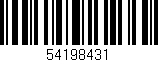 Código de barras (EAN, GTIN, SKU, ISBN): '54198431'