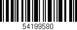 Código de barras (EAN, GTIN, SKU, ISBN): '54199580'