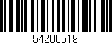Código de barras (EAN, GTIN, SKU, ISBN): '54200519'