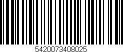 Código de barras (EAN, GTIN, SKU, ISBN): '5420073408025'