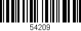 Código de barras (EAN, GTIN, SKU, ISBN): '54209'