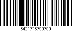 Código de barras (EAN, GTIN, SKU, ISBN): '5421775790708'