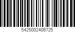 Código de barras (EAN, GTIN, SKU, ISBN): '5425002408725'