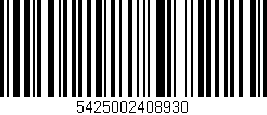 Código de barras (EAN, GTIN, SKU, ISBN): '5425002408930'