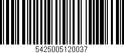 Código de barras (EAN, GTIN, SKU, ISBN): '5425005120037'