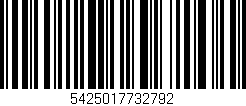 Código de barras (EAN, GTIN, SKU, ISBN): '5425017732792'