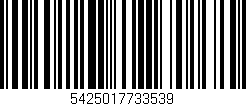 Código de barras (EAN, GTIN, SKU, ISBN): '5425017733539'