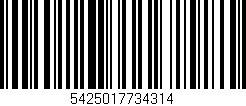 Código de barras (EAN, GTIN, SKU, ISBN): '5425017734314'