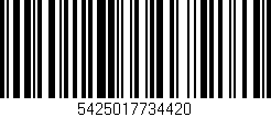 Código de barras (EAN, GTIN, SKU, ISBN): '5425017734420'
