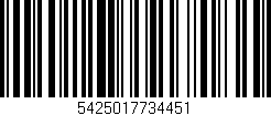 Código de barras (EAN, GTIN, SKU, ISBN): '5425017734451'