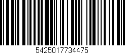 Código de barras (EAN, GTIN, SKU, ISBN): '5425017734475'