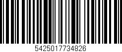 Código de barras (EAN, GTIN, SKU, ISBN): '5425017734826'