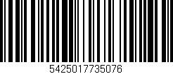 Código de barras (EAN, GTIN, SKU, ISBN): '5425017735076'