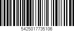 Código de barras (EAN, GTIN, SKU, ISBN): '5425017735106'