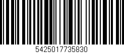 Código de barras (EAN, GTIN, SKU, ISBN): '5425017735830'