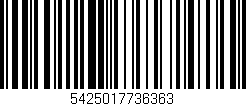 Código de barras (EAN, GTIN, SKU, ISBN): '5425017736363'