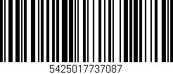 Código de barras (EAN, GTIN, SKU, ISBN): '5425017737087'