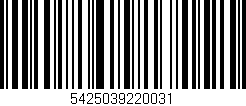Código de barras (EAN, GTIN, SKU, ISBN): '5425039220031'