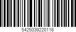 Código de barras (EAN, GTIN, SKU, ISBN): '5425039220116'
