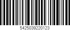 Código de barras (EAN, GTIN, SKU, ISBN): '5425039220123'