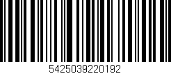 Código de barras (EAN, GTIN, SKU, ISBN): '5425039220192'