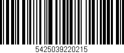 Código de barras (EAN, GTIN, SKU, ISBN): '5425039220215'
