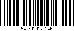 Código de barras (EAN, GTIN, SKU, ISBN): '5425039220246'