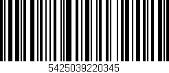 Código de barras (EAN, GTIN, SKU, ISBN): '5425039220345'