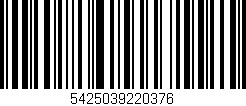 Código de barras (EAN, GTIN, SKU, ISBN): '5425039220376'