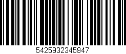 Código de barras (EAN, GTIN, SKU, ISBN): '5425932345947'