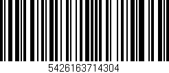 Código de barras (EAN, GTIN, SKU, ISBN): '5426163714304'