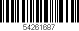Código de barras (EAN, GTIN, SKU, ISBN): '54261687'