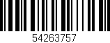 Código de barras (EAN, GTIN, SKU, ISBN): '54263757'