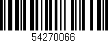 Código de barras (EAN, GTIN, SKU, ISBN): '54270066'