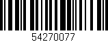 Código de barras (EAN, GTIN, SKU, ISBN): '54270077'