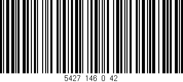 Código de barras (EAN, GTIN, SKU, ISBN): '5427_146_0_42'