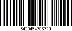 Código de barras (EAN, GTIN, SKU, ISBN): '5428454786779'